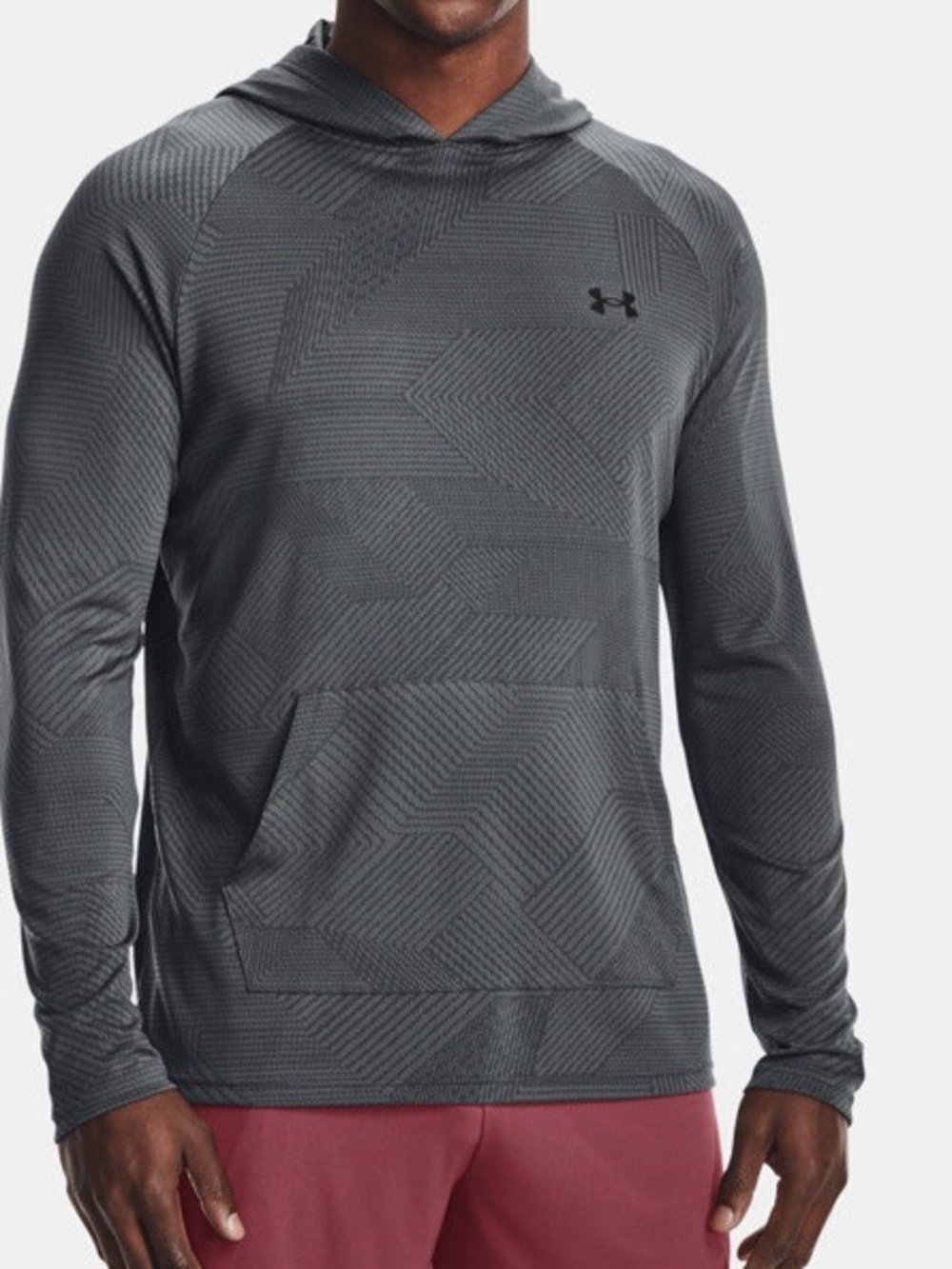 Men's Under Armour UA Velocity Jacquard Hoodie, Loose - muted green size Med,